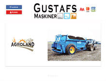 Tablet Screenshot of gustafsmaskiner.se